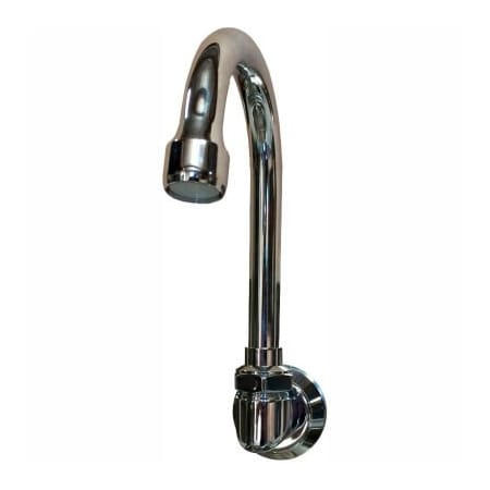 Sani-Lav Chrome-Plated Brass Wall-Mount 6" Swivel Spout With Low-Flow 0.5 GPM 2002-0.5